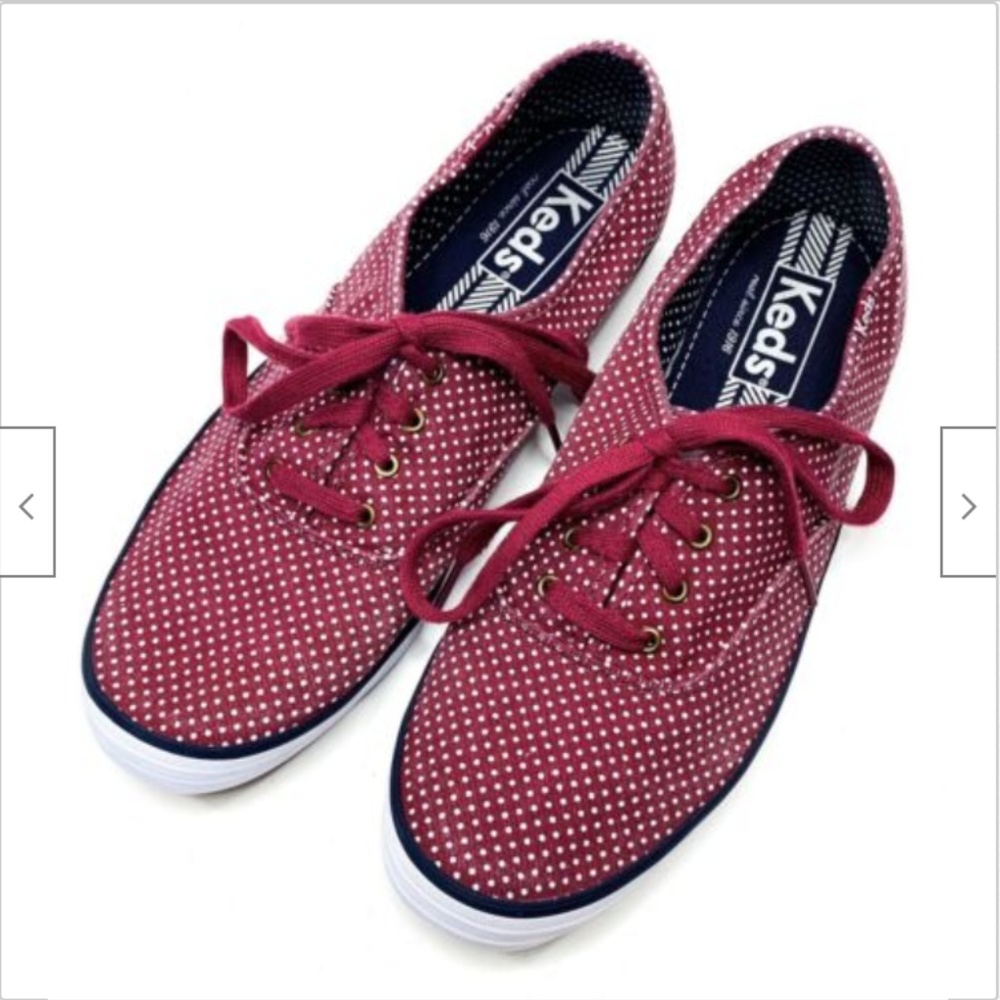 Keds Champion Lace Up Dot Tennis Shoes Sneakers
